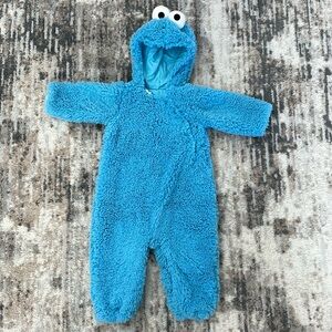 EUC Potterybarn Kids Cookie Monster Halloween Costume 12-24M